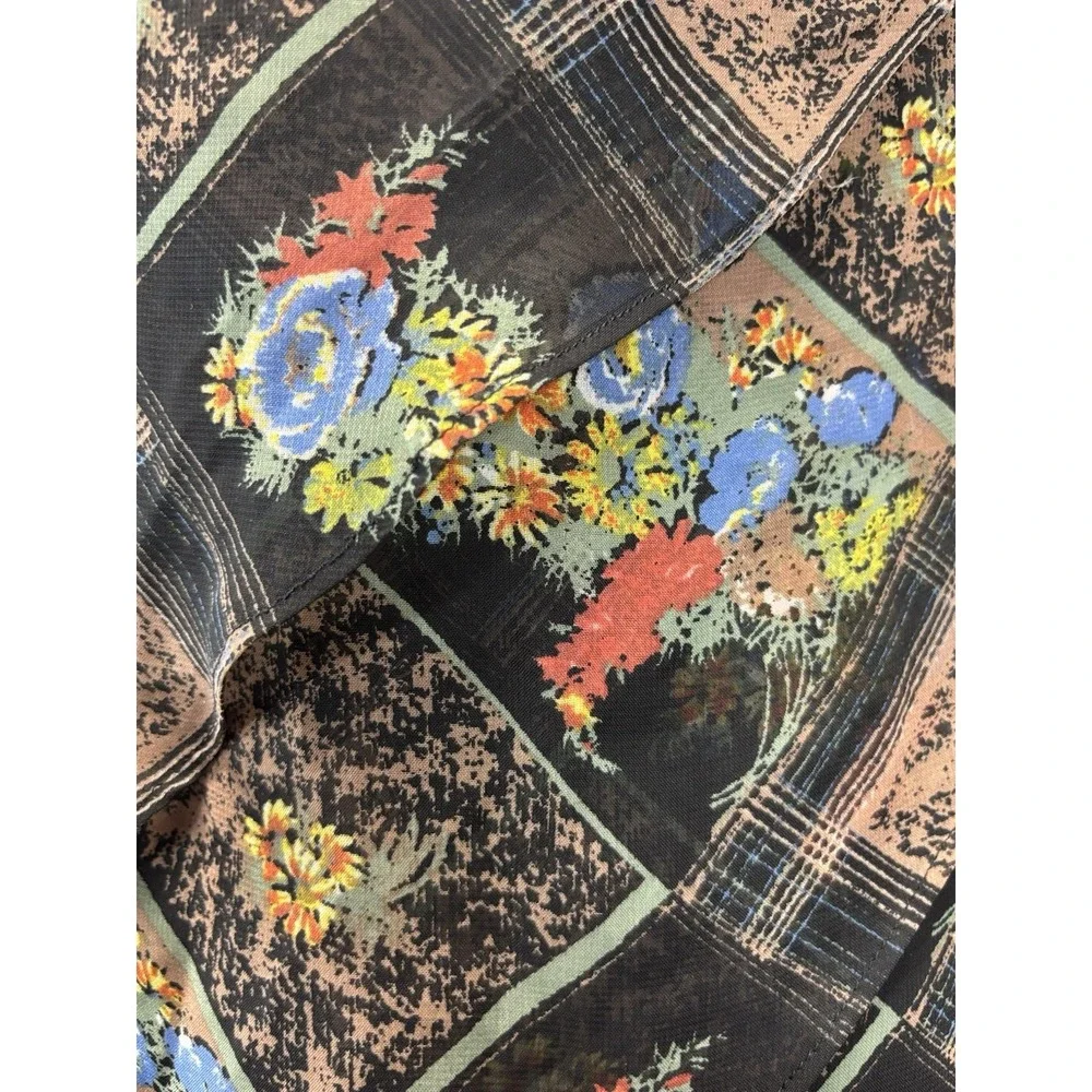 Free People Daisy Chain Dress Size 4 Layered Flowy Boho Tiered Fairy Sheer Flowy